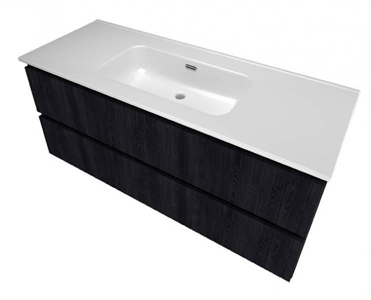 Sanibell Proline 120 møbelsæt m/2 skuffer og lameller - Uden hanehul - Kul eg Sanibell Proline 120 møbelsæt m/2 skuffer og lameller - Uden hanehul - Kul eg