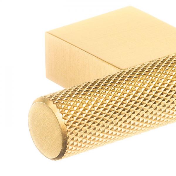 Beslagsboden B410 møbelknop m/crystal cut - Børstet messing Beslagsboden B410 møbelknop m/crystal cut - Børstet messing