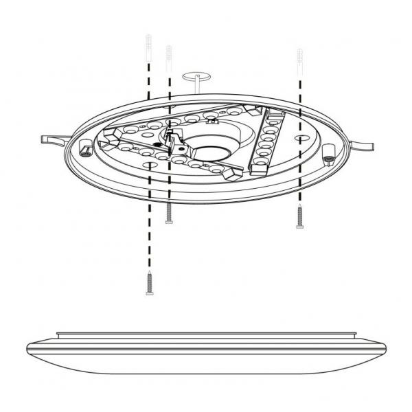 Eglo Nieves v&aelig;g- og loftslampe