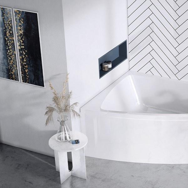 Strømberg Nordum hjørnebadekar - 158 x 118 - Venstre Strømberg Nordum hjørnebadekar - 158 x 118 - Venstre