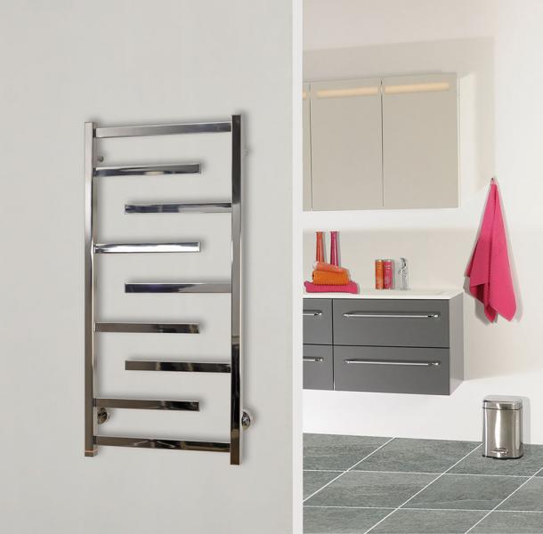 Kriss Luna h&aring;ndkl&aelig;det&oslash;rrer - 50X100 cm - Poleret rustfrit st&aring;l