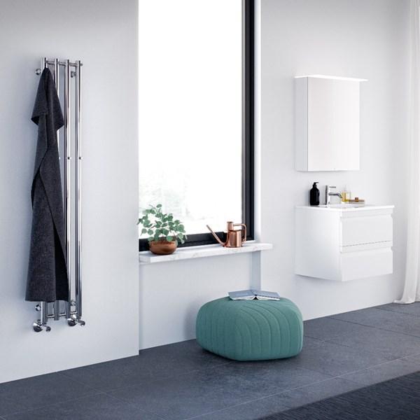 Str&oslash;mberg Regus h&aring;ndkl&aelig;det&oslash;rrer - 26,6x95 cm - Hvid