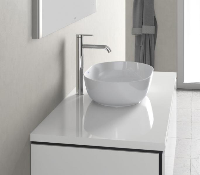 Duravit Luv 60 fritst&aring;ende bowlevask - Uden hanehul - Wondergliss