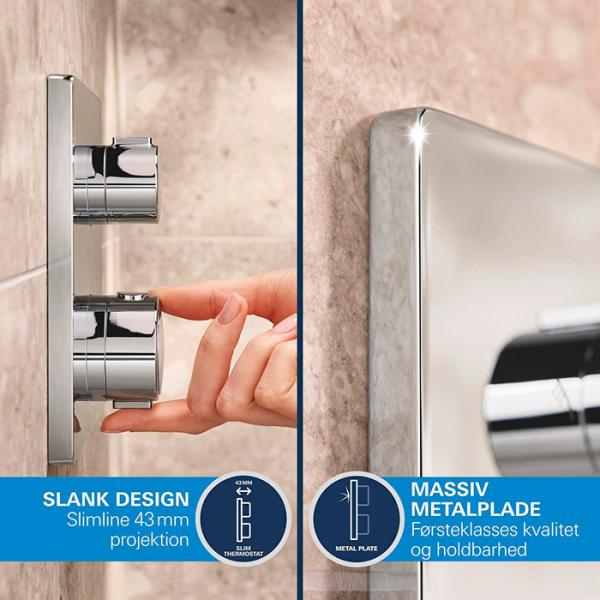 Grohe Precision Cube komplet brusesystem til indbygning Grohe Precision Cube komplet brusesystem til indbygning