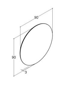 Dansani Corona rundt spejl m/lys - 90 cm Dansani Corona rundt spejl m/lys - 90 cm