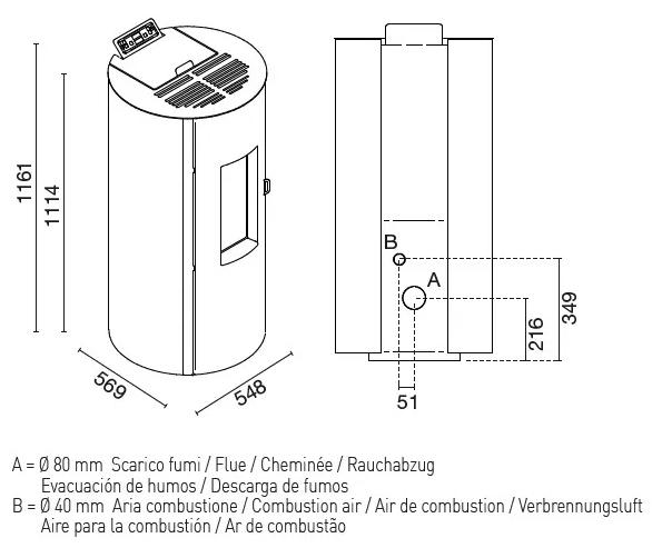 Lang&aring; Manola Tr&aelig;pilleovn - Sort