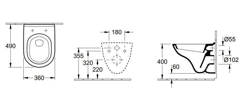 V&B O.novo Compact toiletpakke inkl. cisterne, hvid betjeningsplade og sæde m/soft-close V&B O.novo Compact toiletpakke inkl. cisterne, hvid betjeningsplade og sæde m/soft-close