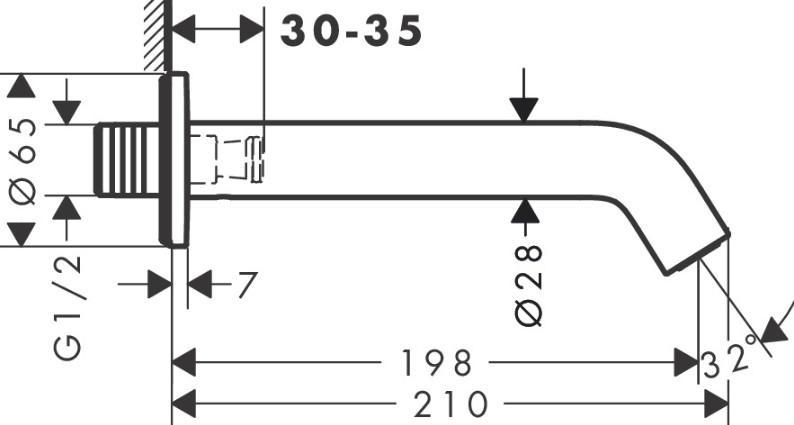 hansgrohe DuoTurn Tecturis komplet badekararmatur t/indbygning - Krom hansgrohe DuoTurn Tecturis komplet badekararmatur t/indbygning - Krom