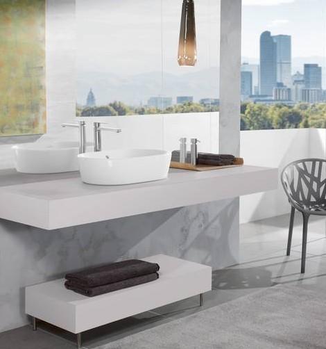 V&B Architectura 60 fritst&aring;ende bowlevask - Med overl&oslash;b