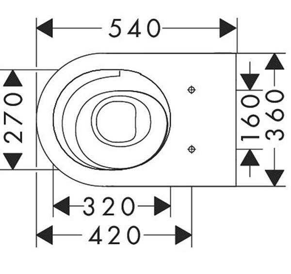 hansgrohe EluPura S Rimless væghængt toilet m/HygieneEffect og AquaHelix u/sæde hansgrohe EluPura S Rimless væghængt toilet m/HygieneEffect og AquaHelix u/sæde