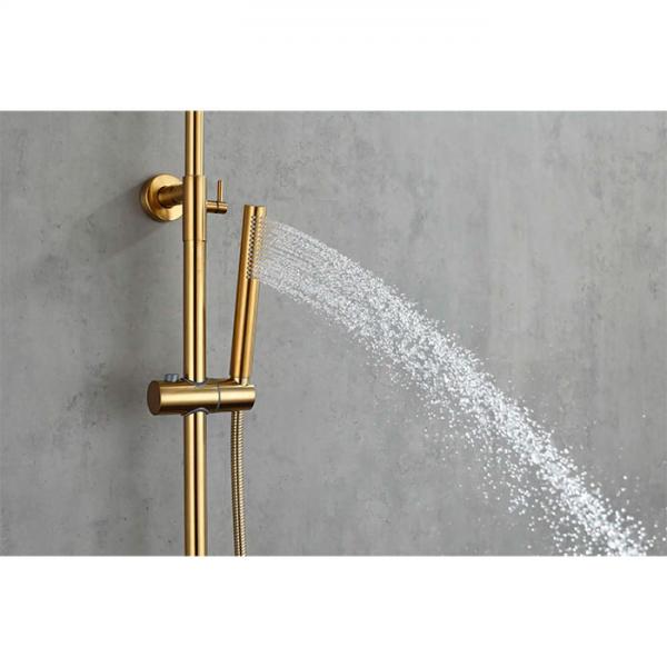 Lavabo Studio og Mira RS komplet pakke til badeværelset - Børstet messing PVD Lavabo Studio og Mira RS komplet pakke til badeværelset - Børstet messing PVD